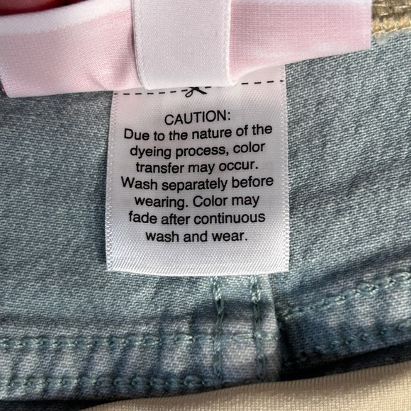 Isabel Maternity Midi Jean W/Crossover Panel Short size-12/31 NWT - Picture 7 of 10